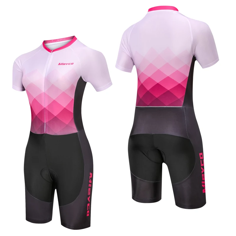 

Triathlon Suit Cycling Clothing Short Sleeve Set Jumpsuit Running Swimming Bike Outfit Clothes for Woman Ropa Deportiva Mujer