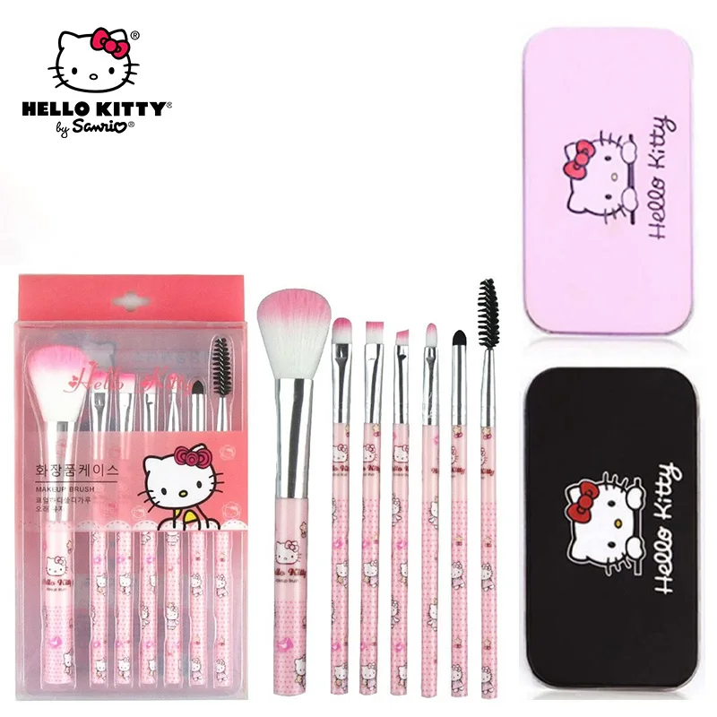 

Sanrio Makeup Brush Hello Kitty Cute Anime Contouring Smudge Nose Shadow Eye Shadow Brush Storage Box Kawaii Girl Beauty Tools