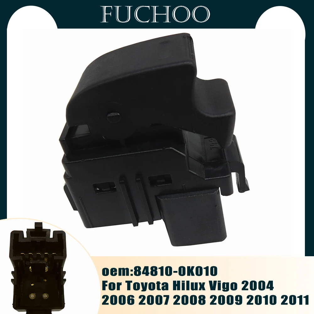 

Автомобильные аксессуары, переключатель стеклоподъемника, управление пассажирской стороной слева для Toyota Hilux Vigo Pickup 04-11 RHD 84810-0K010