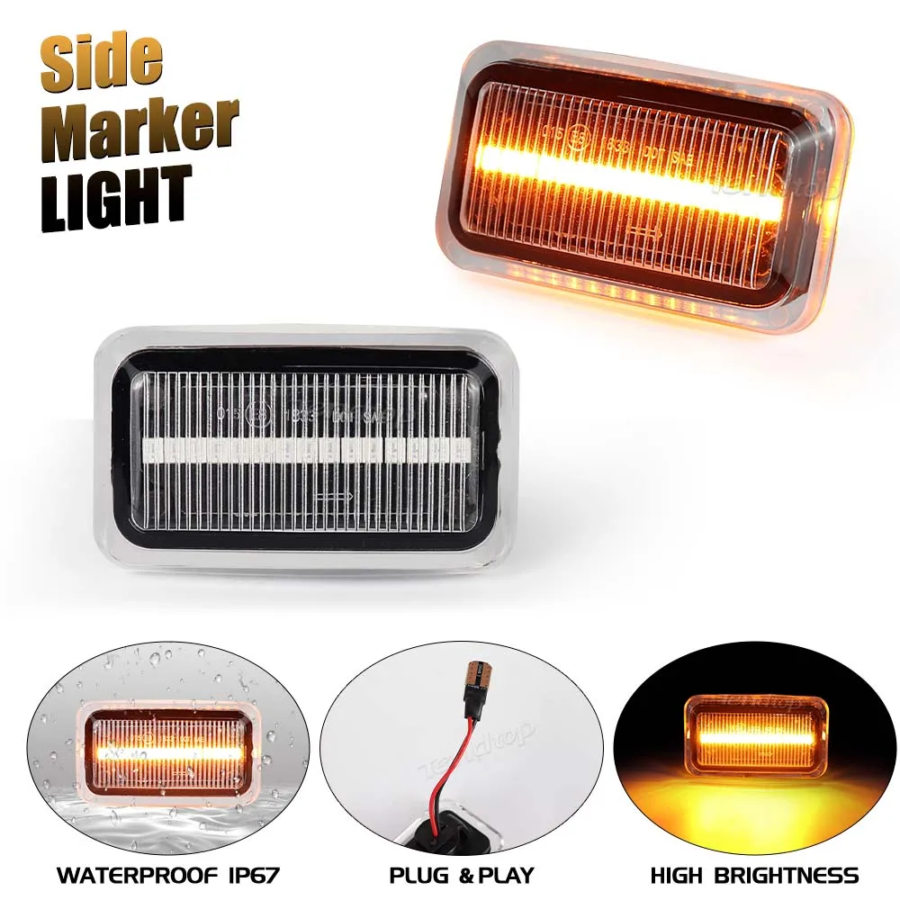 Динамическая желтая лампа для боковых крыльев заднего фонаря указатель поворота