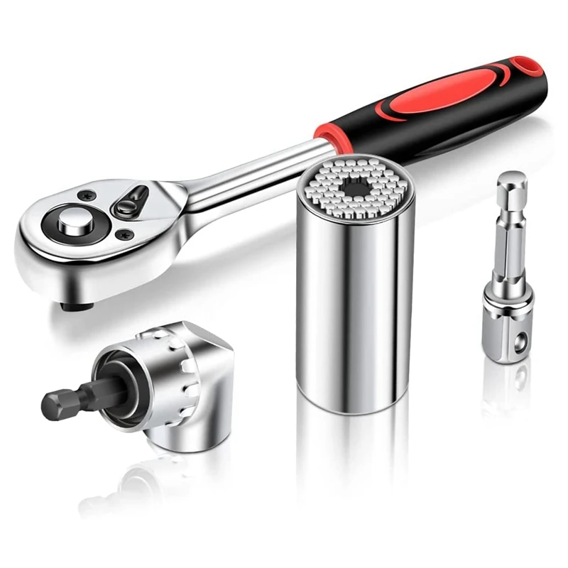 

Universal Nut Socket Wrench, Repair Tools, Multi Function Nut, Multifunctional Tool 7-19 mm with 105° Angle Wrench