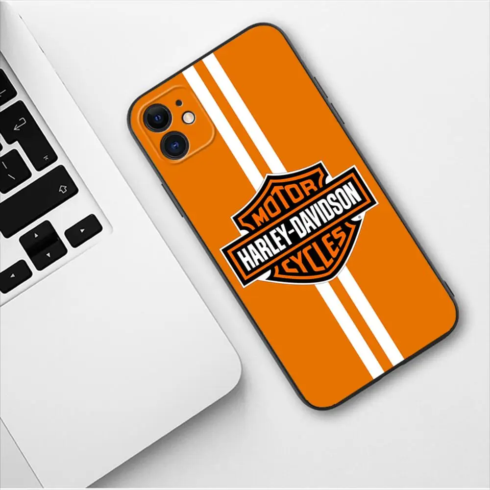 Motorcycle Harleys Davidsons Phone Case For Apple IPhone 13 12 11 14 Pro Max Mini SE XR X XS  Max 6 6S 8 7 plus Fashion Covers