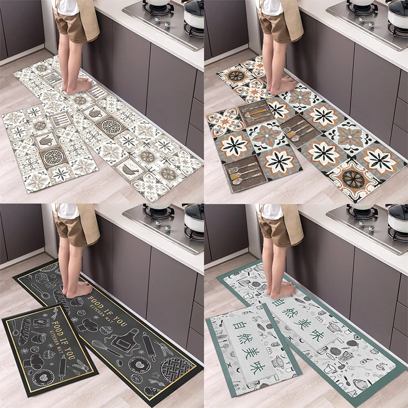 

Boho Mandala Print Rugs for Bedroom Oil Proof Anti-slip Rectangle Home Decor Rug Hallway Living Room Entrance Doormat Area Rug