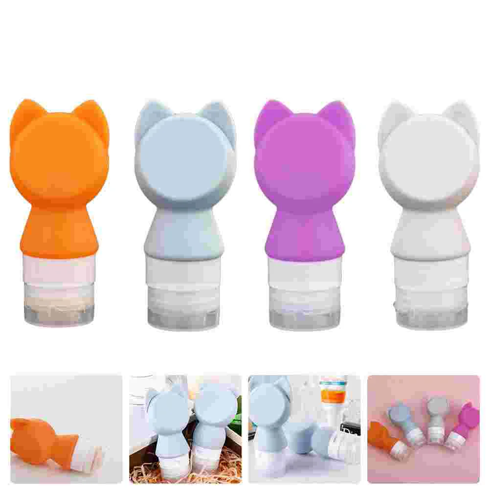 

4Pcs Leak Proof Travel Bottle Lotion Shampoo Bottle Portable Subpacking Bottle