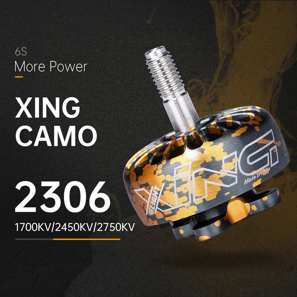 IFlight XING CAMO 2306 1700KV 6S FPV NextGen Motor для RC Racing Freestyle Drones запчасти самостоятельной сборки |