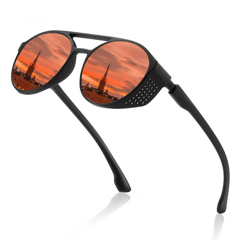 

New Vintage Men Punk Sunglasses Male Classic UV400 Eyewear Brand Design Street Sun Glasses for Men Punk Oculos De Sol Gafas