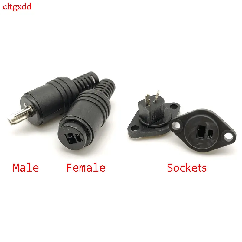 

5PCS solderless 2-pin male female power amplifier, audio speaker, European speaker cable plug, 2-core male female plug