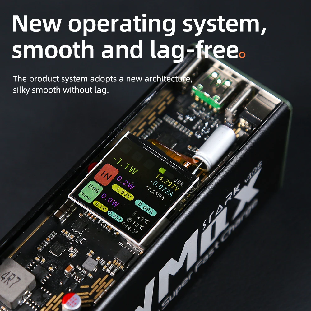 Регулируемый DC150 Вт Алюминиевый корпус Punk HD Интеллектуальный большой экран 21700 с