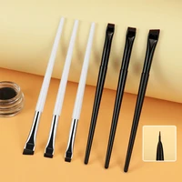 portable makeup brushes cosmetic beauty white or black fiber hair eyeliner eyebrow 3 pieces set tools kids for girls beginners