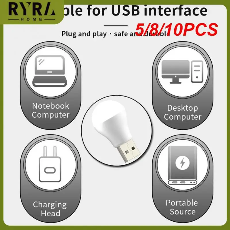 

5/8/10PCS White Light Energy Saving Led Lighting Lamps Soft Light Eyes Protection Led Light Bulb Power Failure Emergency 1w