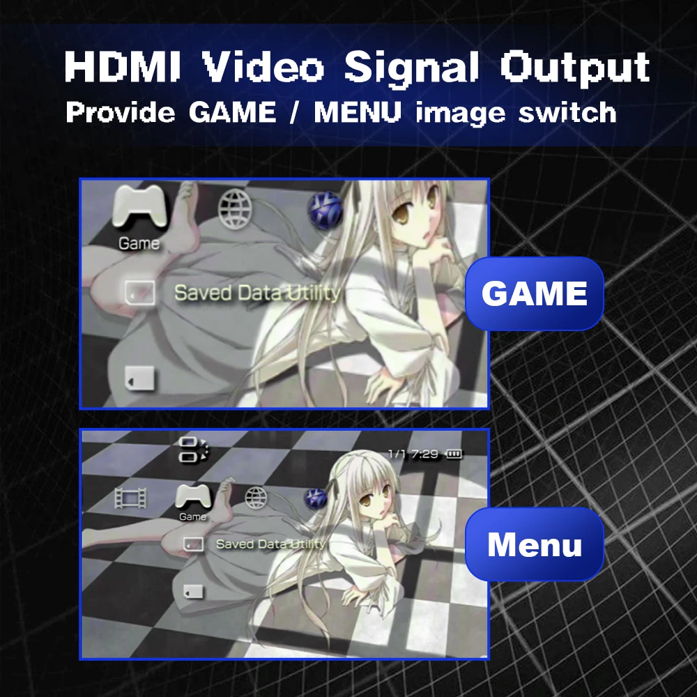 Фото Адаптер HDMI для PSP 2000/3000, многофункциональный HDMI-адаптер HDTV для PSP 2000 и PSP 3000, поддерживает вывод 1080p №2