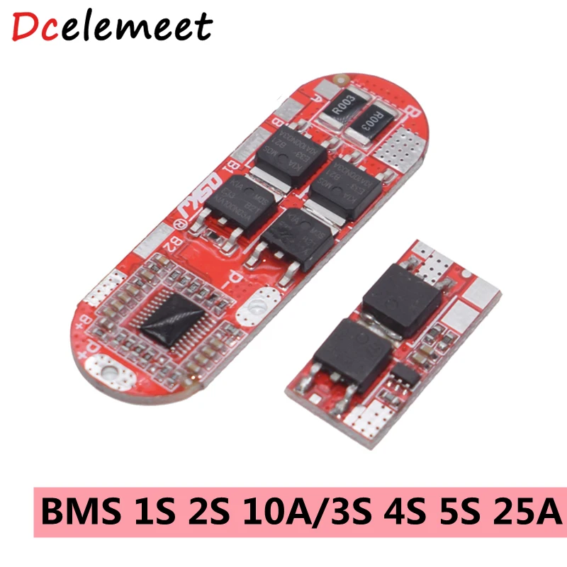 

BMS 1S 2S 10A 3S 4S 5S 25A Bms 18650 Li-ion Lipo Lithium Battery Protection Circuit Board Module Pcb Pcm 18650 Lipo Bms Charger