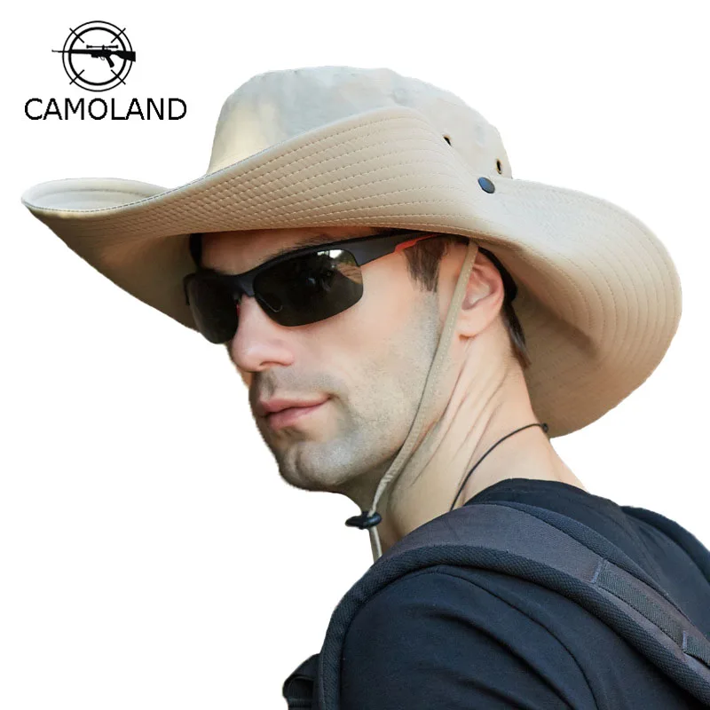 

Панама CAMOLAND мужская с защитой от УФ-лучей, модная шляпа для активного отдыха, летняя