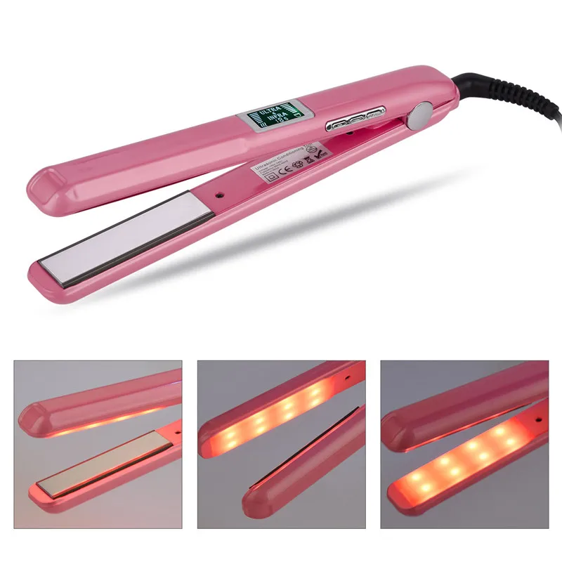 

Infrared Hair Straightener Professional Ionic Ceramic Ionic Wet And Dry Flat Iron Infrared Hair Straightener