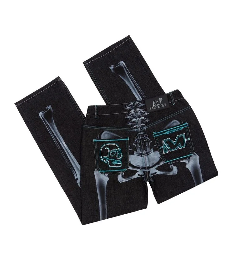 

Y2k Jeans Minus Two Jeans Harajuku Hip Hop Baggy Jeans Black Pants Mens Womens New Punk Rock Gothic Wide Leg Trousers Streetwear