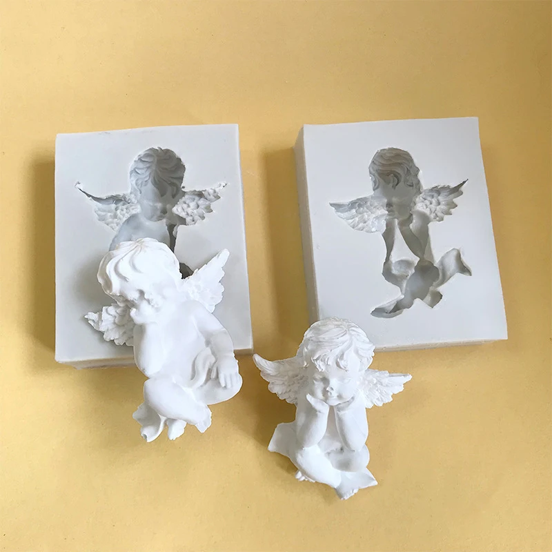 1 шт. 3D ангел детские силиконовые формы для выпечки день рождения инструменты
