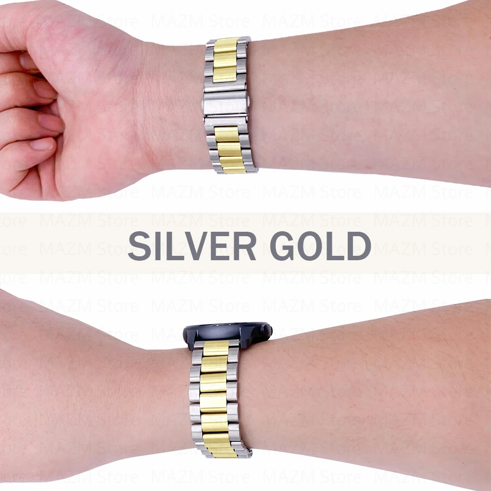 Stainless Steel Band for Samsung Galaxy Watch 3 41mm Classic Metal Strap Bracelet for Galaxy Watch3 45 Mm Wrist Strap Watchbands