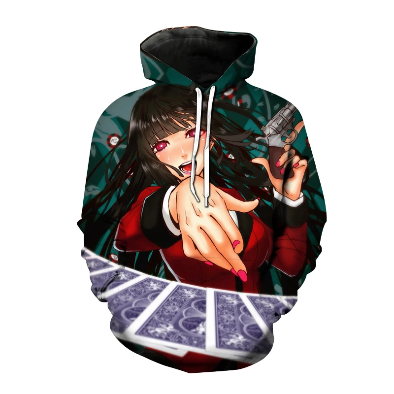 

Толстовка Kakegurui с 3D принтом аниме для мужчин и женщин, Повседневная модная толстовка, Толстовка Оверсайз, Модный пуловер в стиле Харадзюку, у...