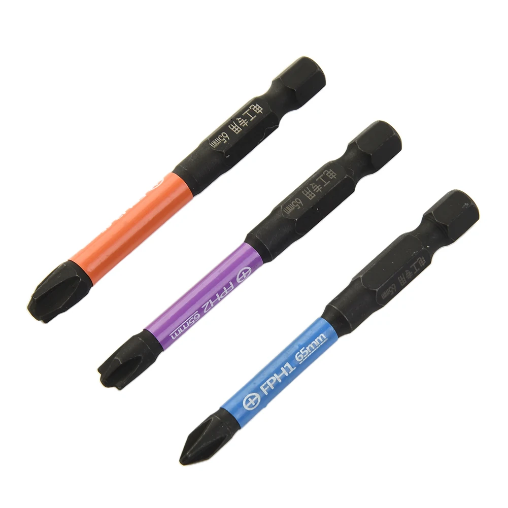 

6 Pcs 65mm Magnetic Screwdriver Bits Head FPH1/FPH2/FPH3/FPZ1/FPZ2/FPZ3 For Electrician Repairing Household Power Driver Tools