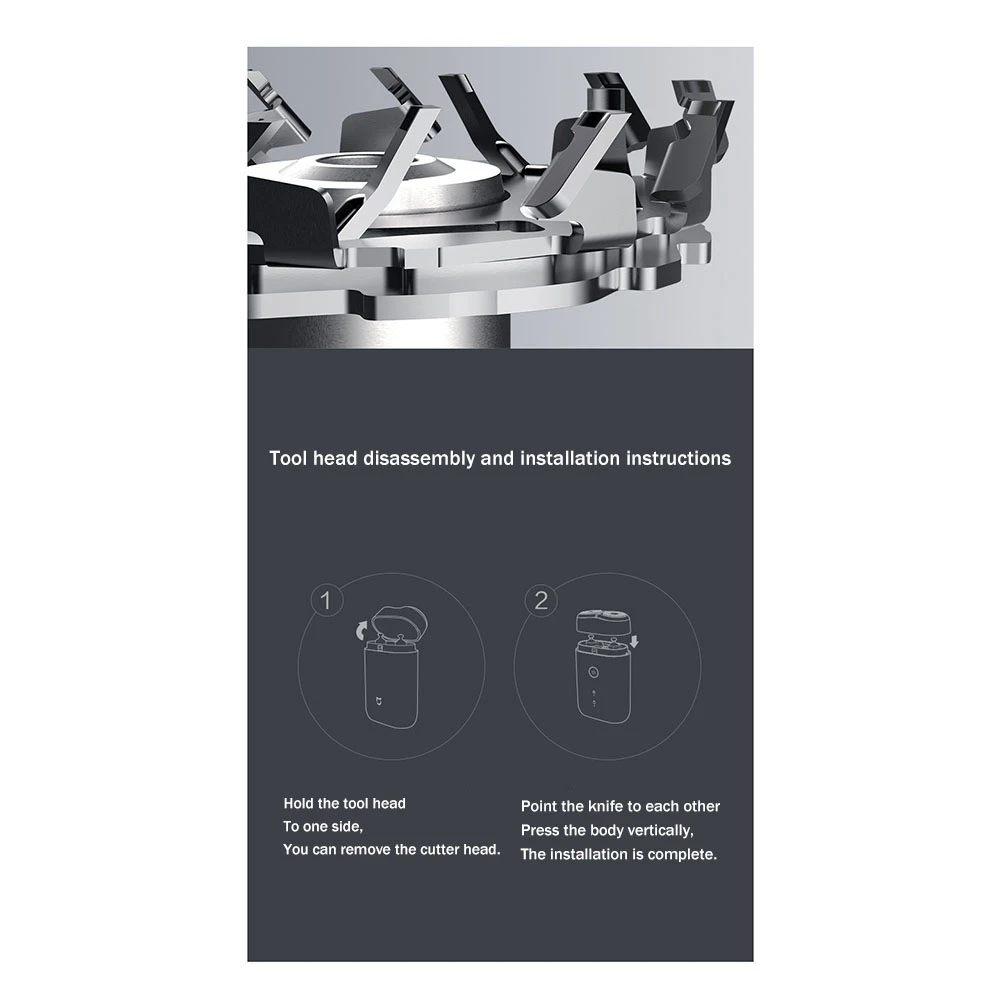 S100 Сменная режущая головка для электрической бритвы Xiaomi Mijia двойная