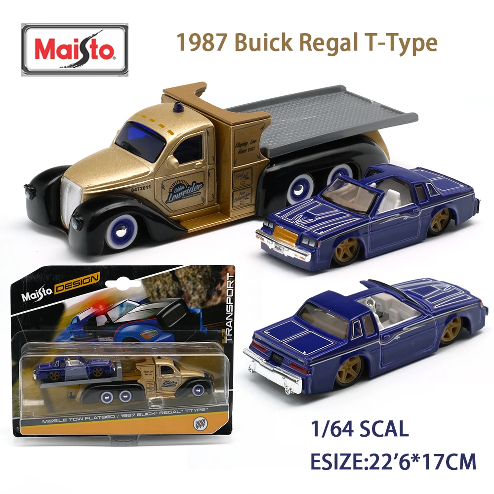 Maisto 1:64 литая под давлением модель автомобиля из сплава 1/64 Muscle Convertible 1987 Buick T-Ype