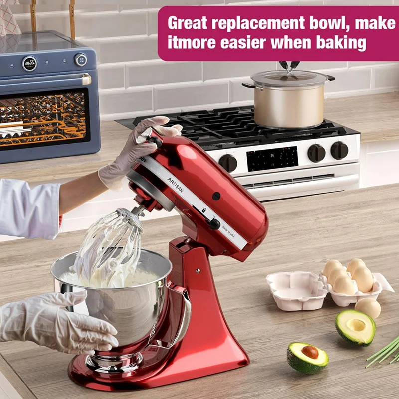 Профессиональный крючок и миска для теста из нержавеющей стали моделей миксеров