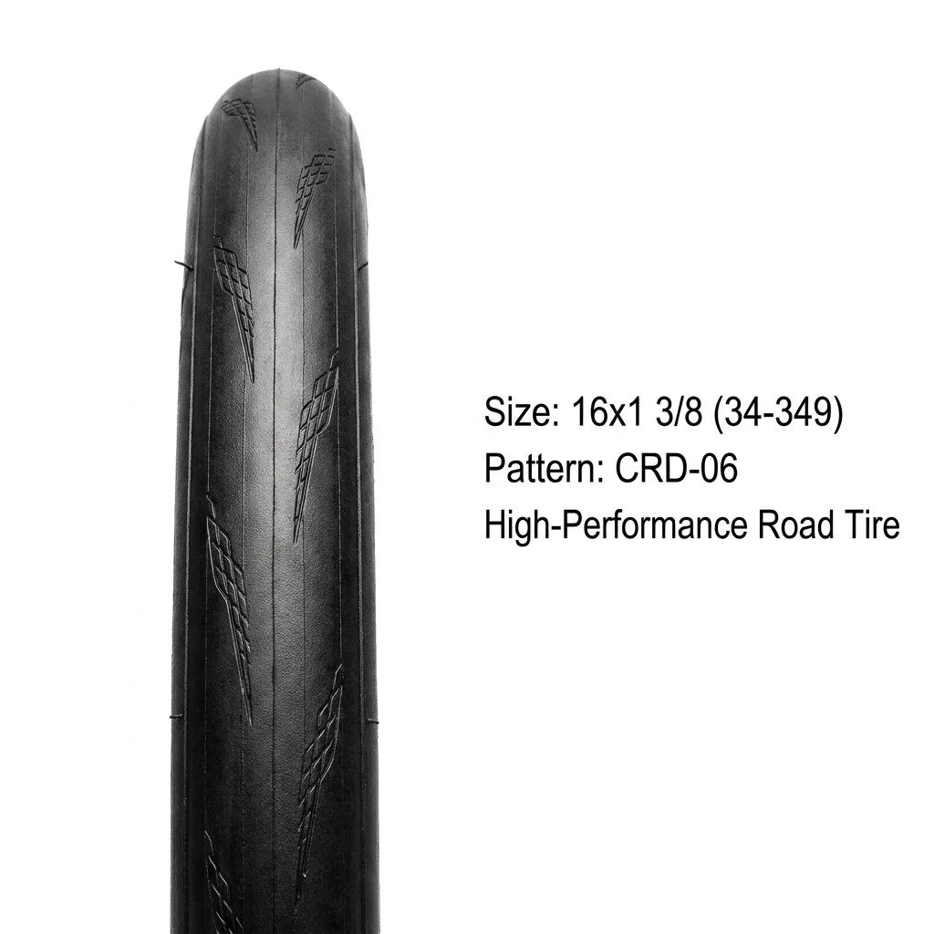 Фото Высококачественная велосипедная шина 16x1 3/8 34-349 MACHVOLT PRO G5 Ultralight 120TPI Defender, устойчивая к проколам, CRD-06, складная дорожная шина. №3