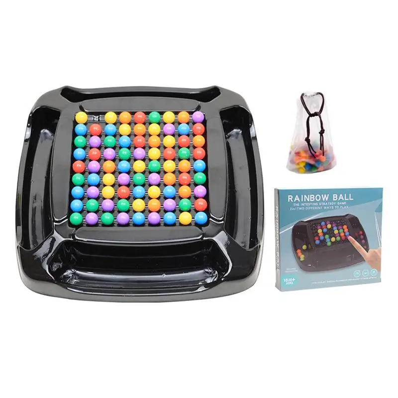 

Rainbow Ball Toy Matching Game Educational Interactive Board Deck Game For Kid Parent-child Interaction Early Learning Education