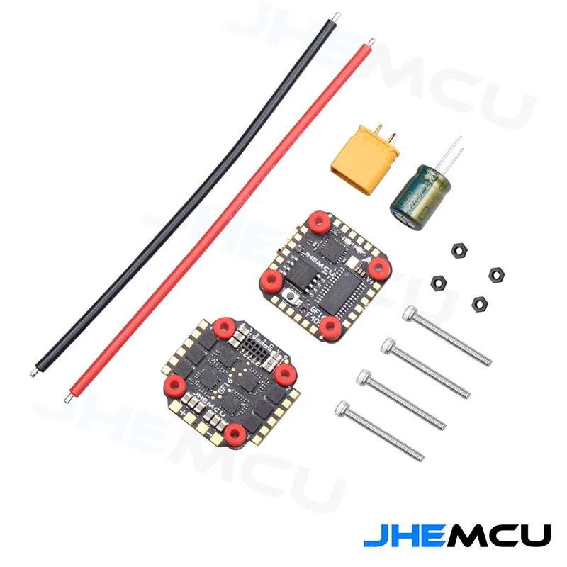 

JHEMCU GF16-BMI 16X16mm 2-4S Stack BMI270 F405 Baro OSD BlackBox Flight Controller BLHELIS 13A 4in1 ESC for FPV Micro Drones