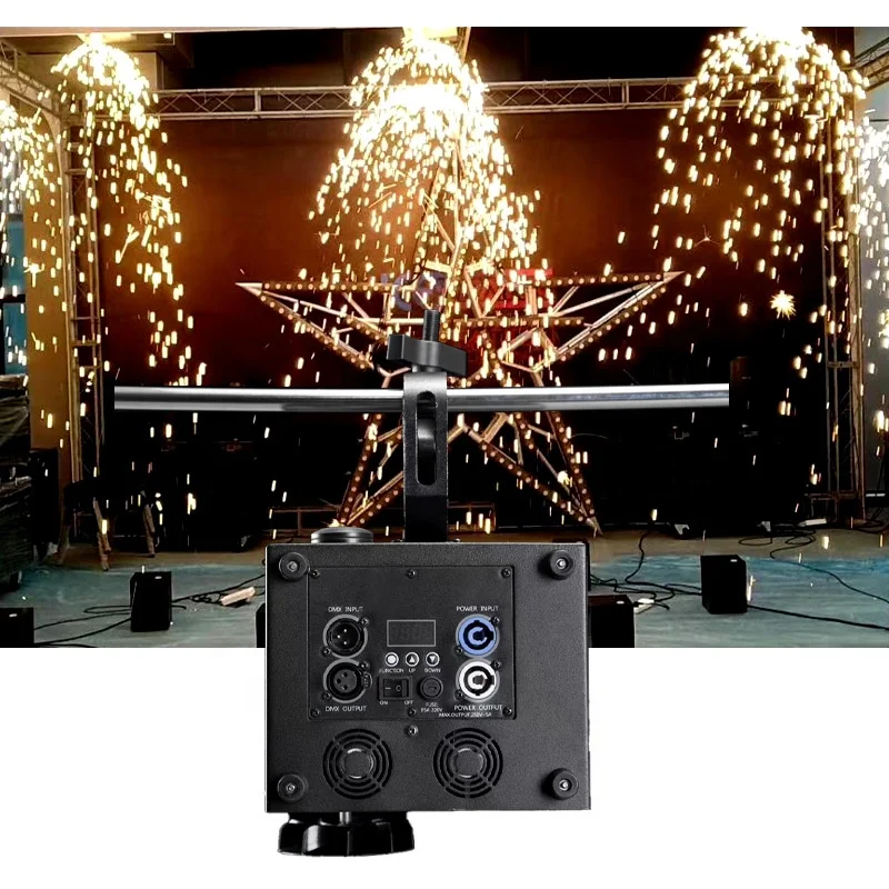 

Mini Sparkler Electronic Spark Dj Event 400w Hanging Upside Down Cold Pyro Fountain Machine Waterfall Firework For Wedding Party