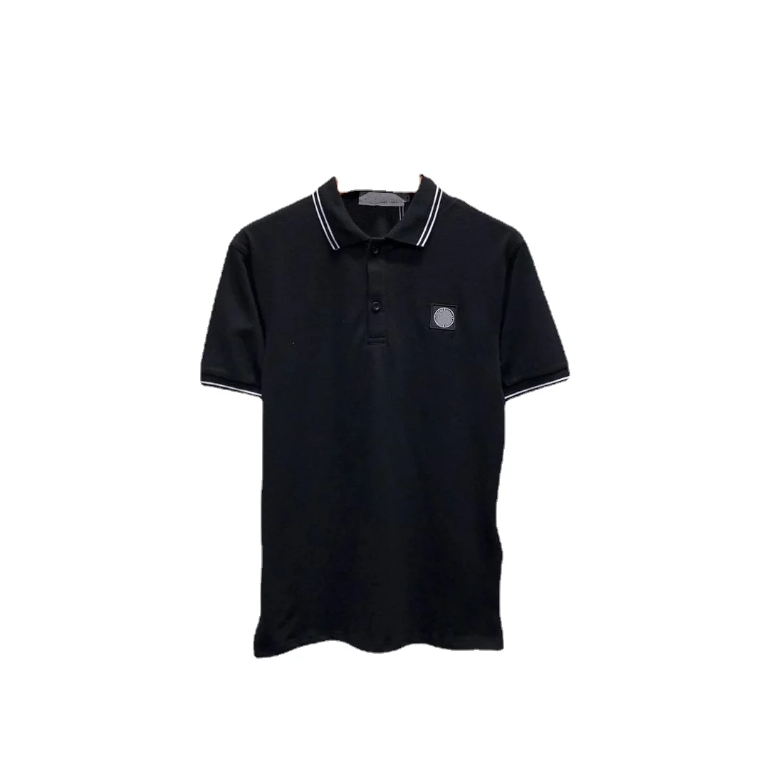 

Spring and Summer New Stoney Solid Color Chest Embroidery Label Golf Polos for Men and Women Outdoor Gym Tees