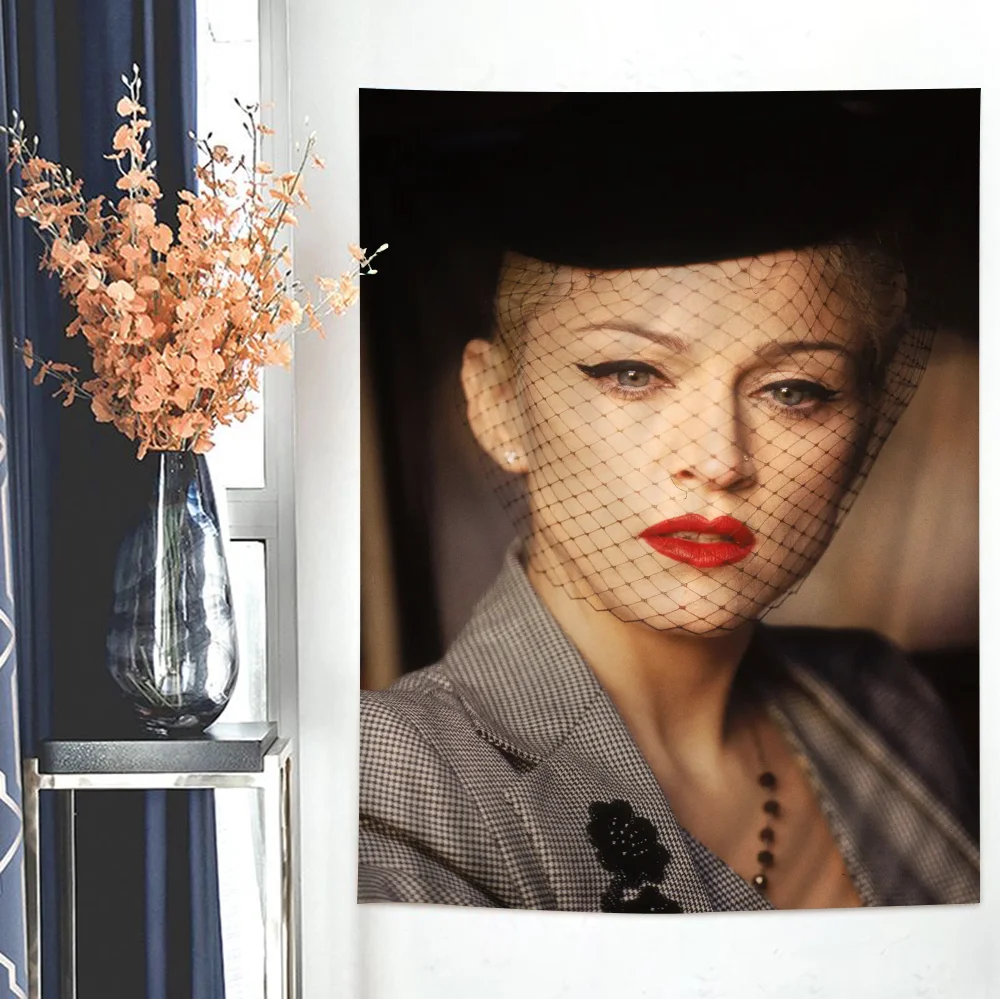 1980s Madonna Colorful Tapestry Wall Hanging Bohemian Tapestries Mandala Sheets