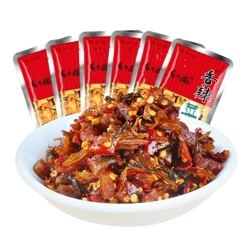 

Lao GanMa spicy dishes small package 60g / bag appetizer pickle chili sauce