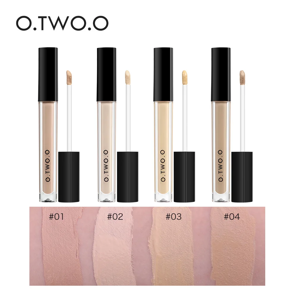 

O.TWO.O 4pcs Liquid Concealer Face Contour Full Coverage Eye Base Dark Circles Blemish 4 Colors Profesional Makeup For Women