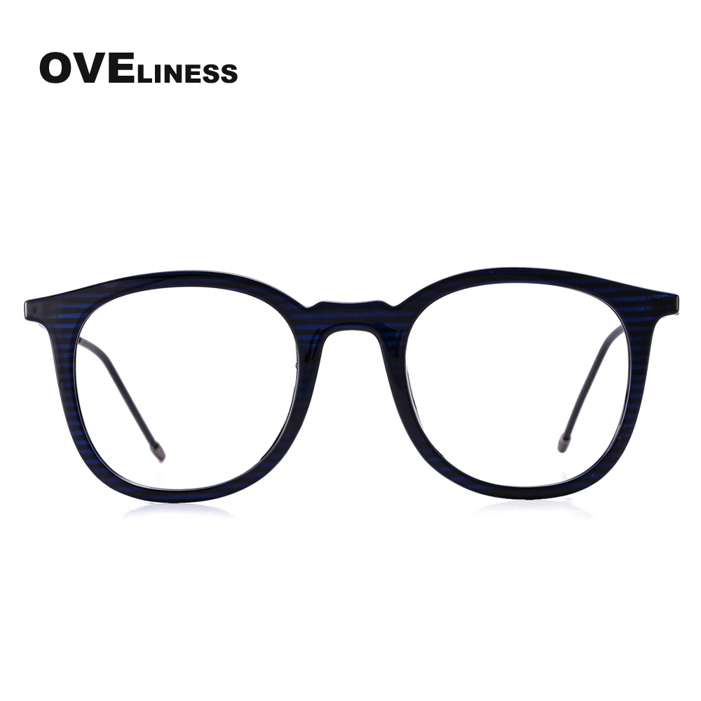 

Оправы для очков TR90, женские дизайнерские Круглые очки с прозрачными линзами, оправа для очков для чтения, мужские очки по рецепту для близорукости 51075