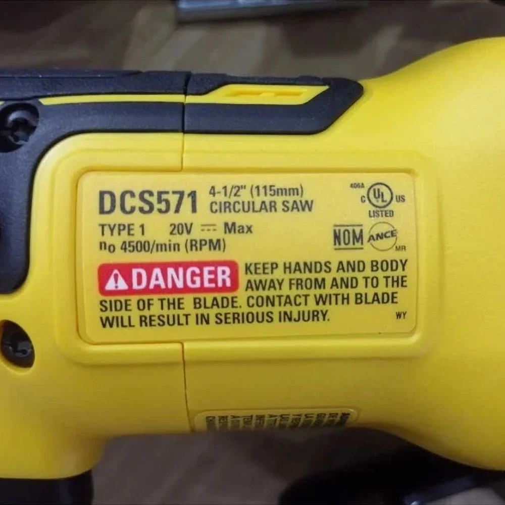 Беспроводная циркулярная пила DeWALT DCS571B 20 в 115 мм 4500 об./мин. аккумуляторная 18