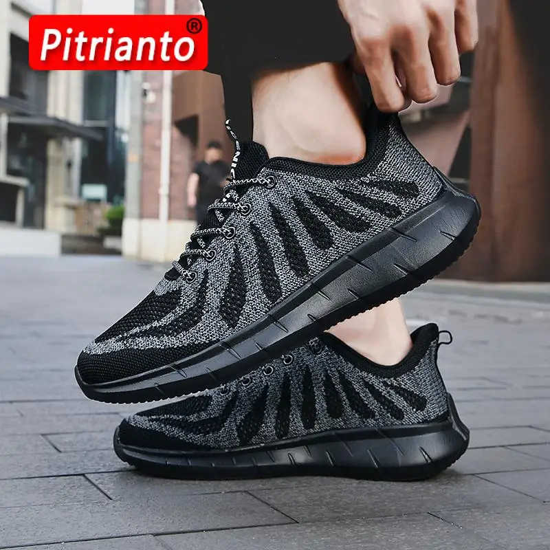 

Fashion Sneakers Lightweight Men Casual Shoes Breathable Male Footwear Lace Up Walking Shoe Sport Running Sneaker