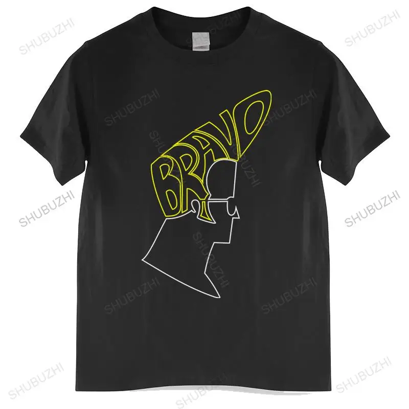 

Men Cotton T Shirt Summer Brand Tshirt Best Friend Mens Men'S Johnny Bravo Hair brand tee-shirt homme tops