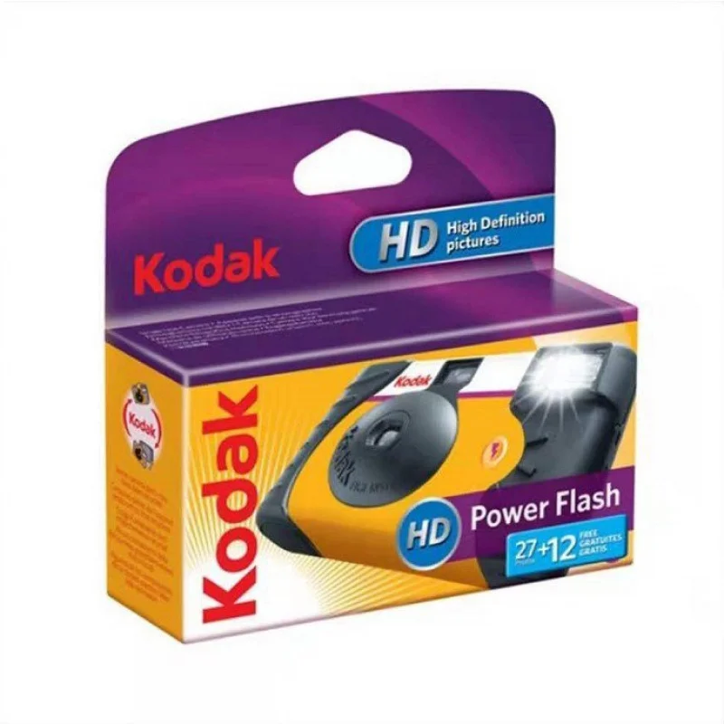 

Disposable Kodak PowerFlash camera with flash to send 39 movies