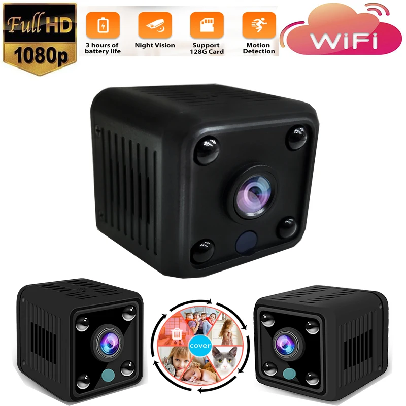 

Беспроводная мини-камера с Wi-Fi, 1080P