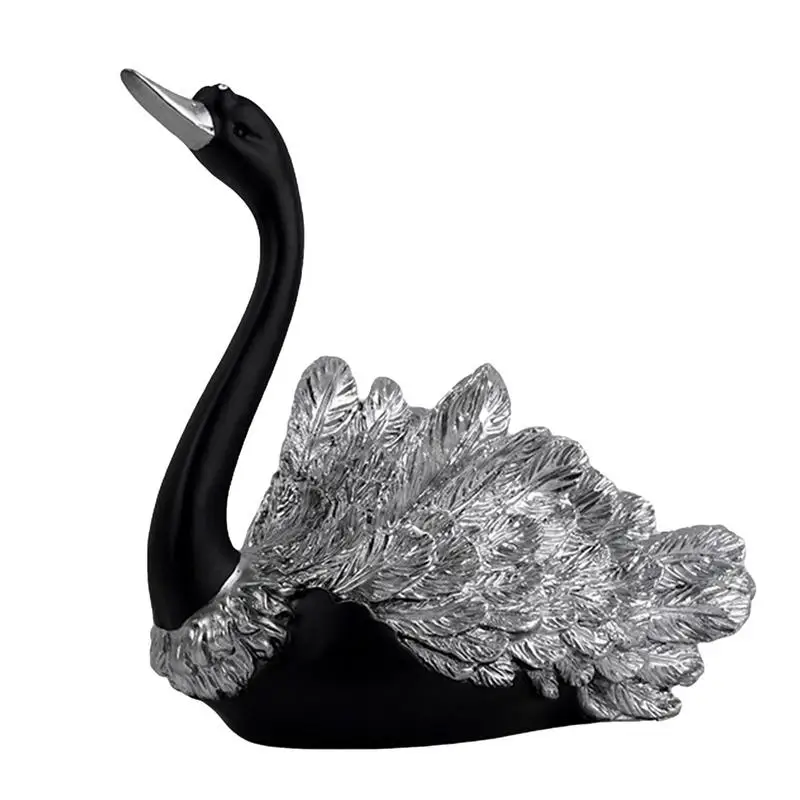 

Статуя лебедей из смолы, статуэтки лебедей, украшение, статуэтка лебедей из смолы, скульптура, черные лебеди, украшение для пары лебедей, украшения для нового дома