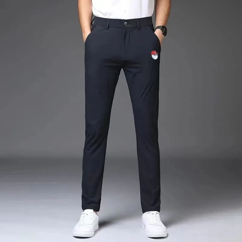 Malbon Embroidery Golf Wear for Men Summer Golf Pants Men Fashion Casual Pants Light Quick-Drying Golf Wear Men Golf Clothing