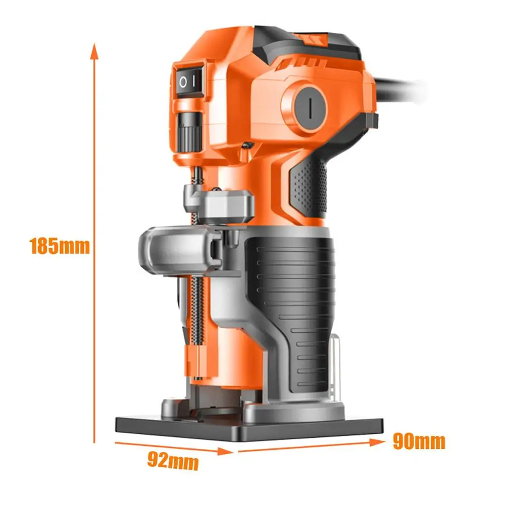 

1280W 35000rpm Wood Trimmer Electric Trimmer Wood Milling Engraving Slotting Trimming Machine Hand Carving Machine Wood Router