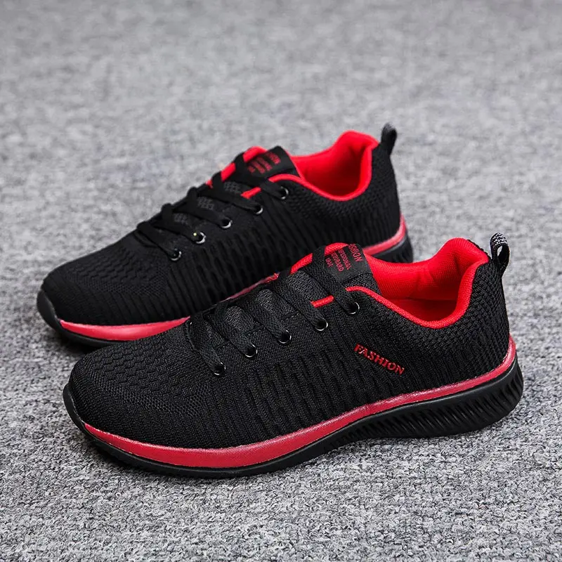 

Big Size Breathable Outdoor Men's Running Shoes Women Sneakers Man Summer Size 48 Sports Shoes Man Sport Shoes Black GMB-3080