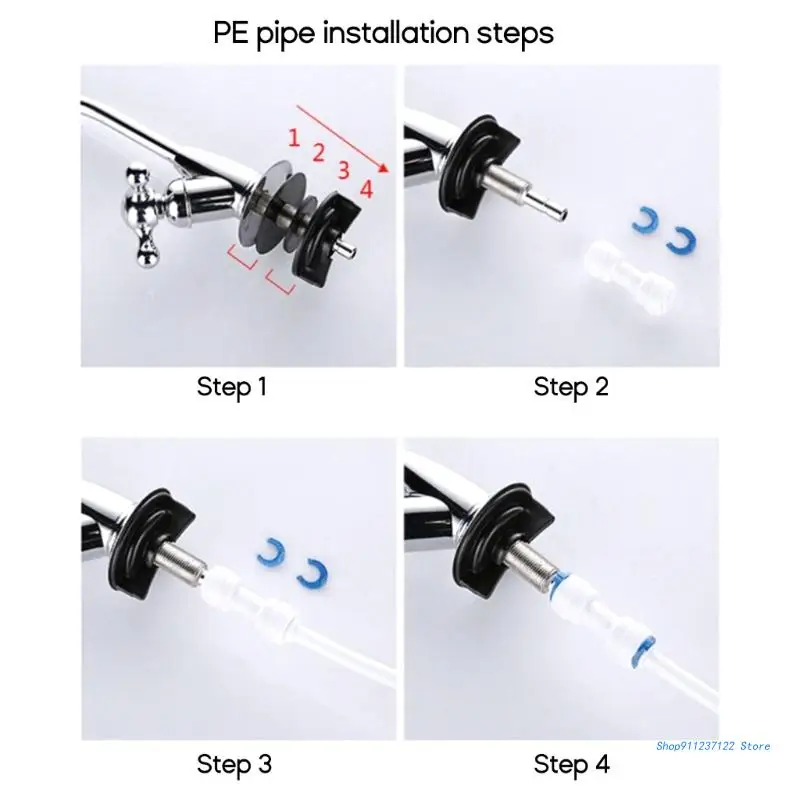 

Stainless Steel Drinking Water Faucet 1/4-in Tube Faucet Tap Single Hole Faucet