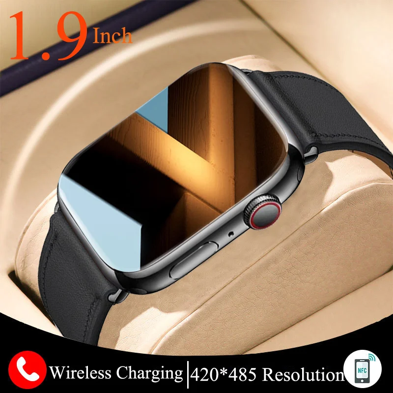 

1.9inch NFC Smart Watch Watches 2022 Smartwatch Men Women Calling Heart Rate Detection Wireless Charging + Wireless Power Bank