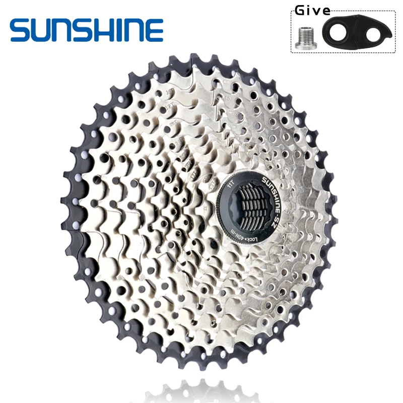 

SUNSHINE MTB Cassette 8/9/10/11/12 Speed Mountain Bicycle Freewheel Bicycle Sprocket For Shimano/SRAM 11 speed cassette