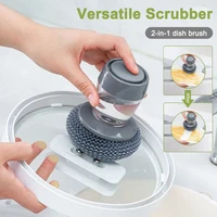 dish scrubber steel ball cleaning brushes dish washing gadgets kitchen sponge pot cleaner household accessories