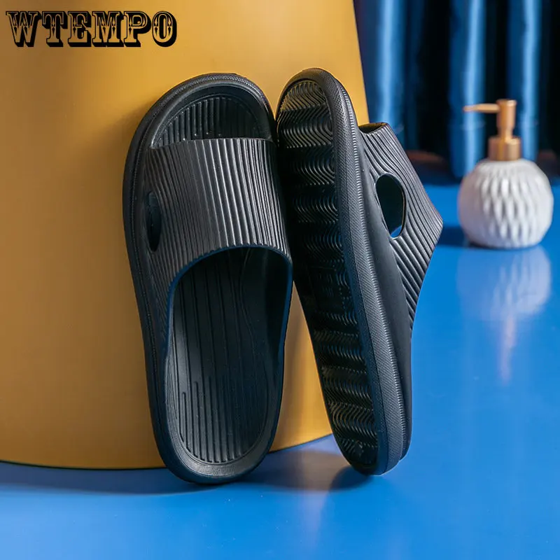 Summer Slippers Bathroom Platform Non-Slip Flip Flops Home Beach Couples Sandals Slides Indoor Outdoor Women Shoes Wholesale