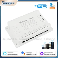 sonoff wireless smart switch 433mhz mounting 4 channel wifi timer home light ewelink remote control 10a alexa alice google home